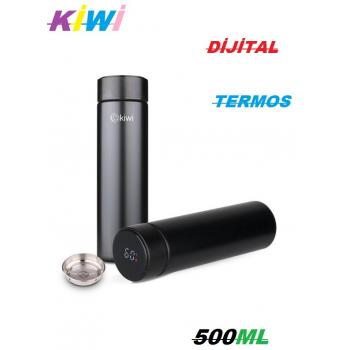 KİWİ DİJİTAL TERMOS KAMP TERMOSU AVCI TERMOS 500ML 304 ÇELİK