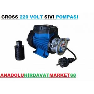 GROSS 220 VOLT SIVI YAĞ AKTARMA MAZOT AKTARMA POMPASI SIVI POMPASI 3/4