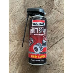 SOUDAL PAS SÖKÜCÜ SPREY YAĞ ÇOK AMAÇLI ZİNCİR DİŞLİ YAĞI 400ML 8IN1