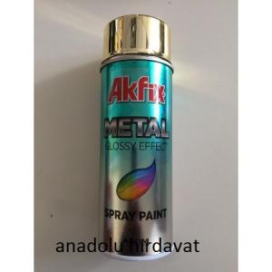 AKFİX 400 ML SPREY BOYA ALTIN GOLD EFEKT ALTIN KROM PARLAK RENK