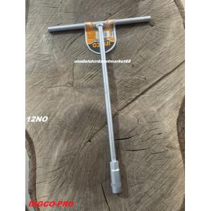 İNGCO PRO T TİPİ 12 LOKMA ANAHTARI 12N0 UZUN LOKMA DERİN SOMUN SIKMA ANAHTAR 30CM