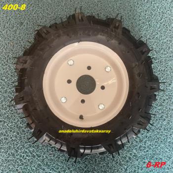 DEHA 400-8 ÇAPA MAKİNASI TEKERİ JANTLİ ÇAPA MAKİNA RÖMORK TEKERİ TAKIMI 6KAT 1 TAKIM