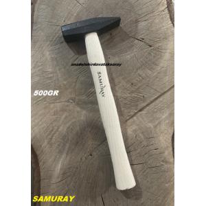 SAMURAY ÇELİK 500GR ÇEKİÇ AHŞAP SAPLI ÇEKİÇ CRV DÖKME ÇELİK ÇEKİÇ