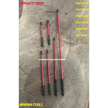 KLN BLK PH2 UÇ SAC VİDA SIKMA UCU 30CM YILDIZ BİTS UÇ 20CM SUNTA VİDA UCU 6PCS