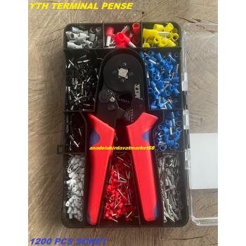 YTH AWG SOKET SIKMA PENSESİ TERMİNAL PENSE KABLO UCU SIKMA PENSESİ 6-4MM 1200PCS