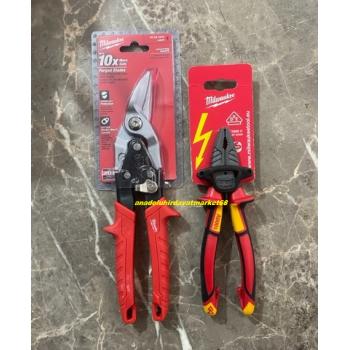 MİLWAUKEE 160MM PENSE COBALT ÇELİK 1000V 3FONK 260MM SAC KESME MAKASI SOL 2Lİ SET