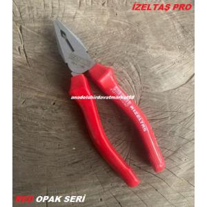 İZELTAŞ PRO 170MM PENSE CARBON ÇELİK PENSE KOMBİNE PENSE RED OPAK SERİ ORJ