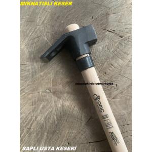 DEMİRCİ MIKNATISLI KESER ÇELİK USTA KESERİ DÖVME ÇELİK KESER 440GR SAPLI KESER