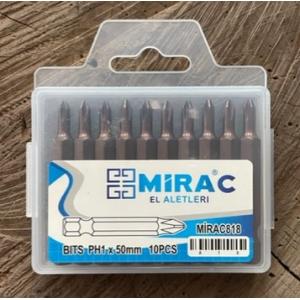 MRC PH1 İNCE BİTS UÇ MIKNATISLI İNCE YILDIZ UÇ PH1 VİDA SIKMA UCU 50MM 10ADET