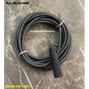 9MM KALIN ÇELİK LAVABO WC AÇICI TEL BANYO BORUSU GİDER AÇMA TELİ 10MT KLAVUZ