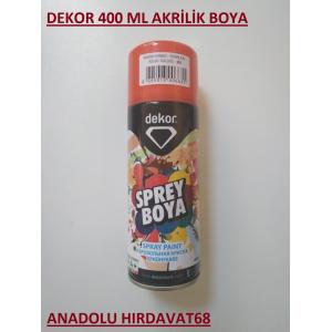 DEKOR 400 ML TAMPON BOYASI SPREY BOYA MAKİNA KIRMIZI SPREY BOYA