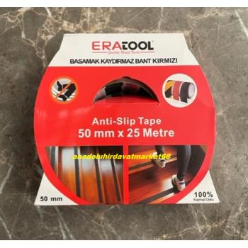 ERATOL KIRMIZI MERDİVEN KAYDIRMAZ BANT ZEMİN KAYDIRMAZ BANDI 50MM 25MT
