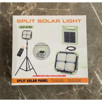 SPLIT LED SOLAR KAMP LAMBASI GÜNEŞ ENERJİLİ PROJEKTÖR KUMANDALI 300WATT