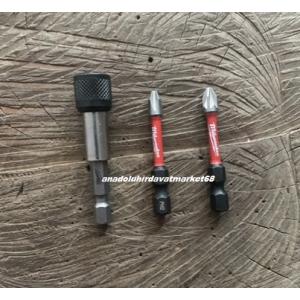 MİLWAUKEE COBALT ÇELİK PH2 YILDIZ UÇ PZ2 YILDIZ VİDA SIKMA UCU BİTS UZATMA 3PCS