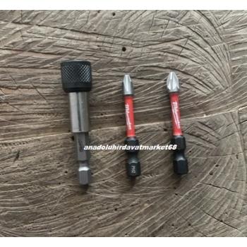 MİLWAUKEE COBALT ÇELİK PH2 YILDIZ UÇ PZ2 YILDIZ VİDA SIKMA UCU BİTS UZATMA 3PCS