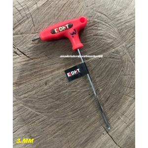 DHT YUVARLAK BAŞ ALLEN 3MM T ALYAN UZUN ALYAN ANAHTAR CRV ÇELİK 3MM ALLEN