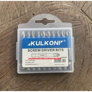 KULKONİ PH2 KAYDIRMAZ VİDA SIKMA UCU İMPACT YILDIZ BİTS UÇ COBALT 50MM 10PCS