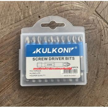 KULKONİ PH2 KAYDIRMAZ VİDA SIKMA UCU İMPACT YILDIZ BİTS UÇ COBALT 50MM 10PCS