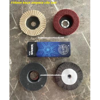 DMR 115MM KEÇE ZIMPARA CİLA SETİ BALTA BIÇAK BİLEME PARLATMA CİLA SET 5PCS