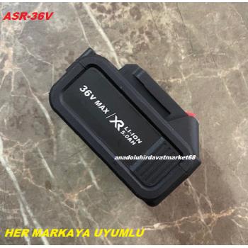 ASSUR 36V YEDEK AKÜ HİLTİ MATKAP AKÜSÜ TAŞLAMA YIKAMA TESTERE AKÜ 5AH 10PİLLİ
