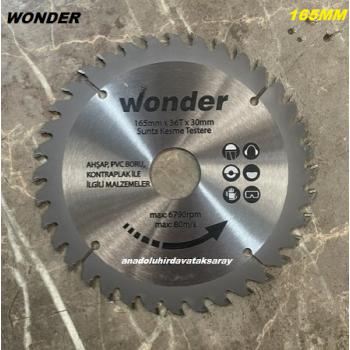 WONDER PRO 165MM ELMAS TESTERE DAİRE TESTERE SUNTA MDF AHŞAP PVC TESTERESİ
