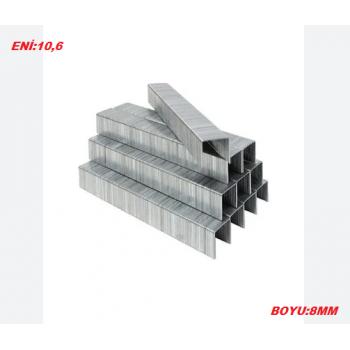 ARK 10,6MM ZIMBA TELİ BOY 8MM MEKANİK ZIMBA TABANCA TELİ EN 10,6MM 5000 ADET İADESİZ
