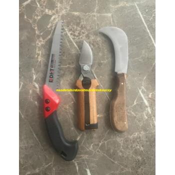 DHT BUDAMA TESTERESİ 34CM BRC AŞI BIÇAĞI BAĞ BUDAMA ÇAKISI BUDAMA MAKASI 3LÜ SET