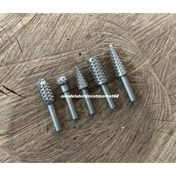 BOSS ÇELİK AHŞAP TÖRPÜ SETİ AĞAÇ TÖRPÜLEME UCU AHŞAP EĞE SETİ 5 PCS