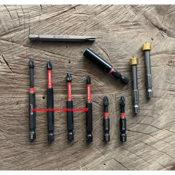 VSC VND PH2 YILDIZ BİTS UÇ T30 PH1 BİTS UZATMA PZ2 YILDIZ SIKMA UCU COBALT SET 10PCS