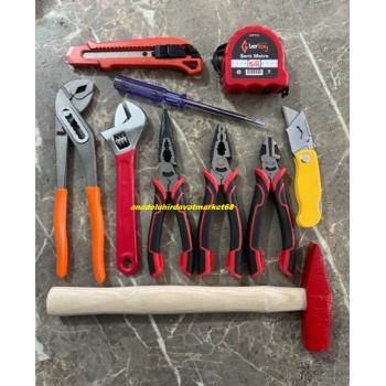 DMR PENSE SETİ FORT PENSE PENSE YANKESKİ KARGABURUN MAKET BIÇAK ÇEKİÇ METRE 10LU