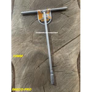 İNGCO PRO T TİPİ 10 LOKMA ANAHTARI 10N0 UZUN LOKMA DERİN SOMUN SIKMA ANAHTAR 30CM