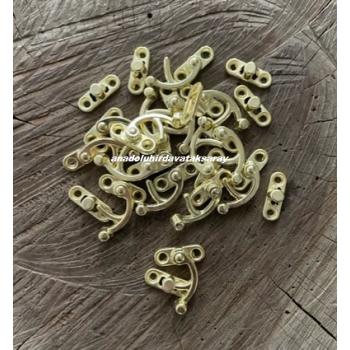 DMR DEKORATİF KUTU KLİPS MİNİ TAVLA KLİPSİ SARI RENK 26MM 100 ADET