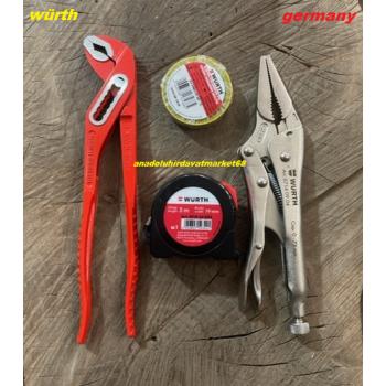WÜRTH PRO KARGABURUN PENSE AYARLI FORT PENSE 5 METRE İZOLE BANT 4 LÜ SET