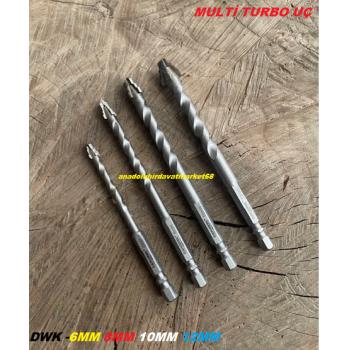 DWK PRO KADEMELİ UÇ METAL DELME UCU AHŞAP SAC MERMER DELME UCU 6-8-10-12MM