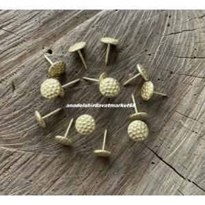 DMR KABARA RAPTİYE KANEPE KOLTUK ÇİVİSİ SARI RENK PETEK ÇAPI 11MM 50ADET