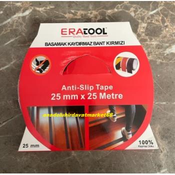 ERATOL KIRMIZI MERDİVEN KAYDIRMAZ BANT ZEMİN KAYDIRMAZ BANDI 25MM 25MT