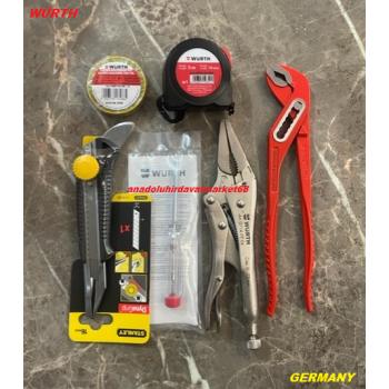 WÜRTH KARGABURUN PENSE AYARLI PENSE 5METRE STANLEY MAKET TORNAVİDA 6LI SET