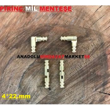 ÇUBUK MENTEŞE MİNİ TAVLA KUTU MENTEŞE MİL MENTEŞE 10 ADET 4*22