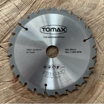 TOMAX 140MM ELMAS TESTERE AHŞAP MDF SUNTA KESİCİ GÖBEK 20MM