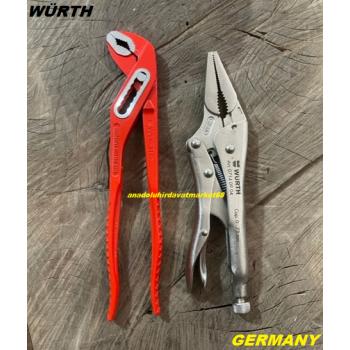 WÜRTH COBALT ÇELİK PENSE AYARLI KARGABURUN PENSE AYARLI FORT PENSE 210MM 2SET