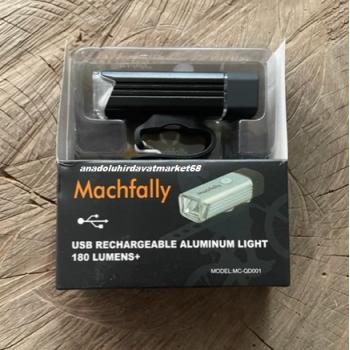 MAC METAL GÖVDE LED BİSİKLET FENERİ ŞARJLI BİSİKLET LAMBASI KLİPSLİ 4 FARKLI