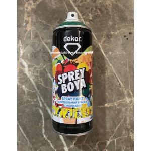 DEKOR PRO 400ML YEŞİL RENK SPREY BOYA KOYU YEŞİL SPREY BOYA YÜKSEK KALİTE 6016