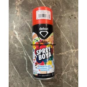 DEKOR PRO 400ML KIRMIZI TAMPON BOYASI SPREY BOYA MAKİNA KIRMIZI SPREY BOYA
