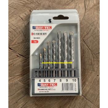 BAYTEC BETON DELME UCU BETON MATKAP UCU BETON DELME UC SETİ 4MM DEN 10MM 7PCS