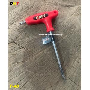DHT S2 ÇELİK T40 MM DELİKLİ TORK ALYAN ANAHTAR UZUN TORK ANAHTAR SAPLI T40