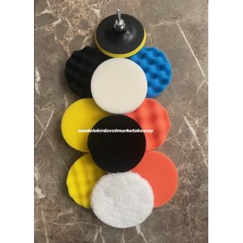 DMR PASTA CİLA SÜNGERİ POLİSAJ SÜNGERİ JANT VE OTO PARLATMA SÜNGERİ 11PCS