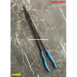 SOMA PRO ÇELİK 410MM UZUN KARGABURUN PENSE DÜZ UÇLU 41CM UZUN KARGABURNU