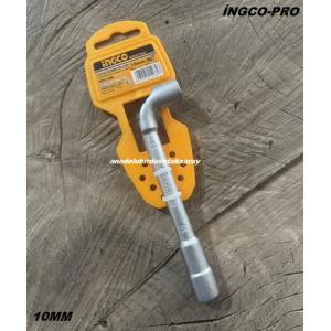 İNGCO CRV 10 AÇILI LOKMA ANAHTARI 10NO UZUN LOKMA L LOKMA 10 NO KOMBİNE ANAHTAR