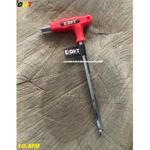 DHT YUVARLAK BAŞ ALLEN 10MM T ALYAN UZUN ALYAN ANAHTAR CRV ÇELİK 10MM ALLEN