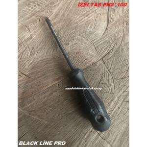 İZELTAŞ BLACK LİNE PRO 200MM YILDIZ TORNAVİDA CARBON ÇELİK PH2 TORNAVİDA ORJ